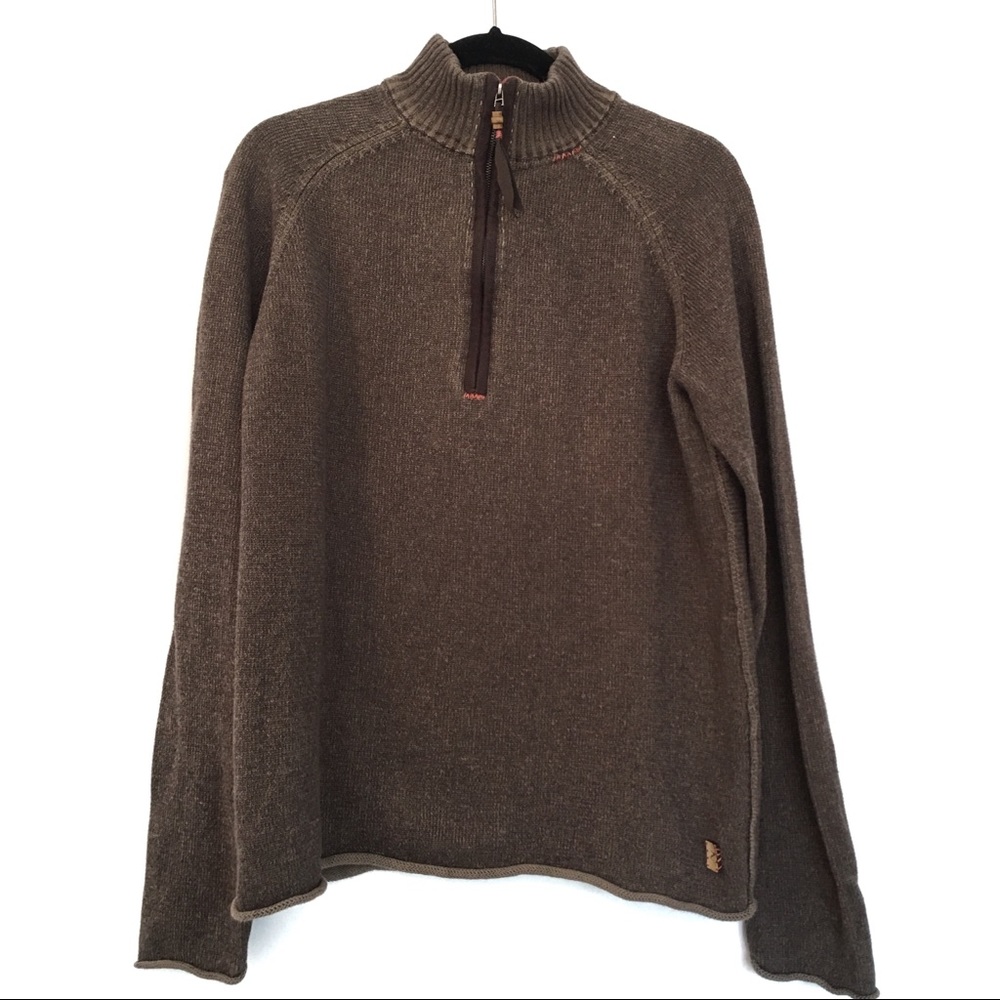 [ZANFARI] 100% Cotton Partial Zip Jacket Size M